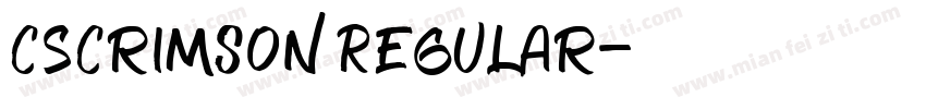 CSCrimson Regular字体转换